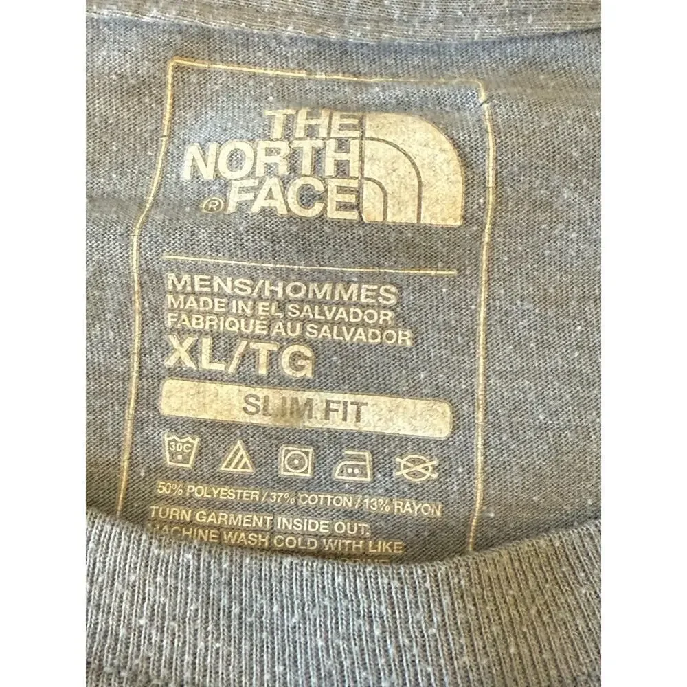 THE NORTH FACE Tee T-Shirt Dusty Blue Men's size XL Outdoors Hiking Camping